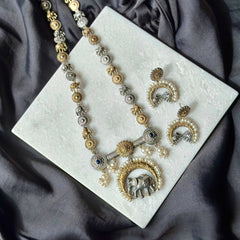 Dual-Tone Elephant Necklace 