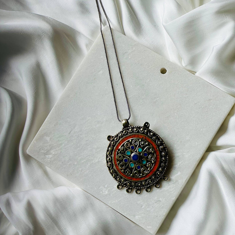 Handcrafted Tibetan Ethnic Pendant Necklace