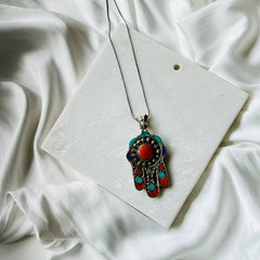 Tibetan Ethnic Turquoise Necklace- Cherriscope