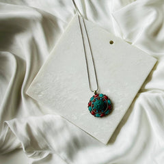 Ethnic Tibetan Pendant - Handcrafted Elegance