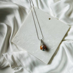 Tibetan Yellow Pendant-Handcrafted by Cherriscope