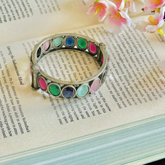 Buy Brass Bangles – Multi-Color Stone Elegance