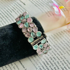 Fusion Jewelry Silver Replica Premium Stone Bangle