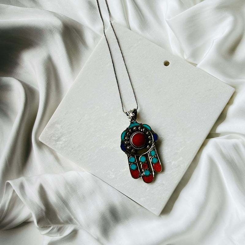 Tibetan Ethnic Turquoise Necklace